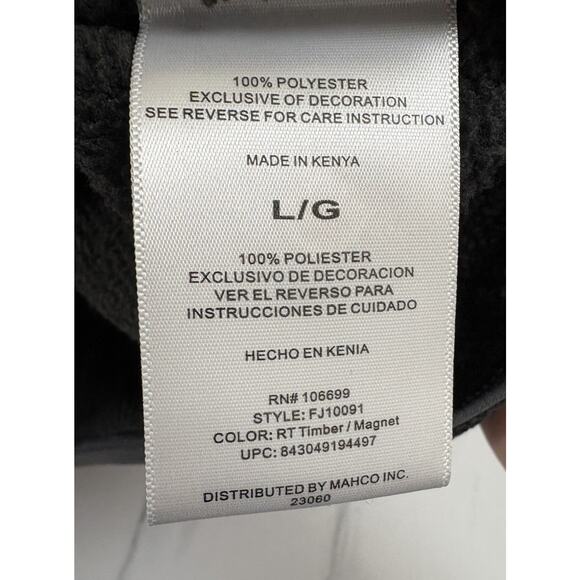 Habit Men's L Realtree Timer Magnet 1/4 Zip Pullover Gray Camo Hunting Fleece - Picture 6 of 7